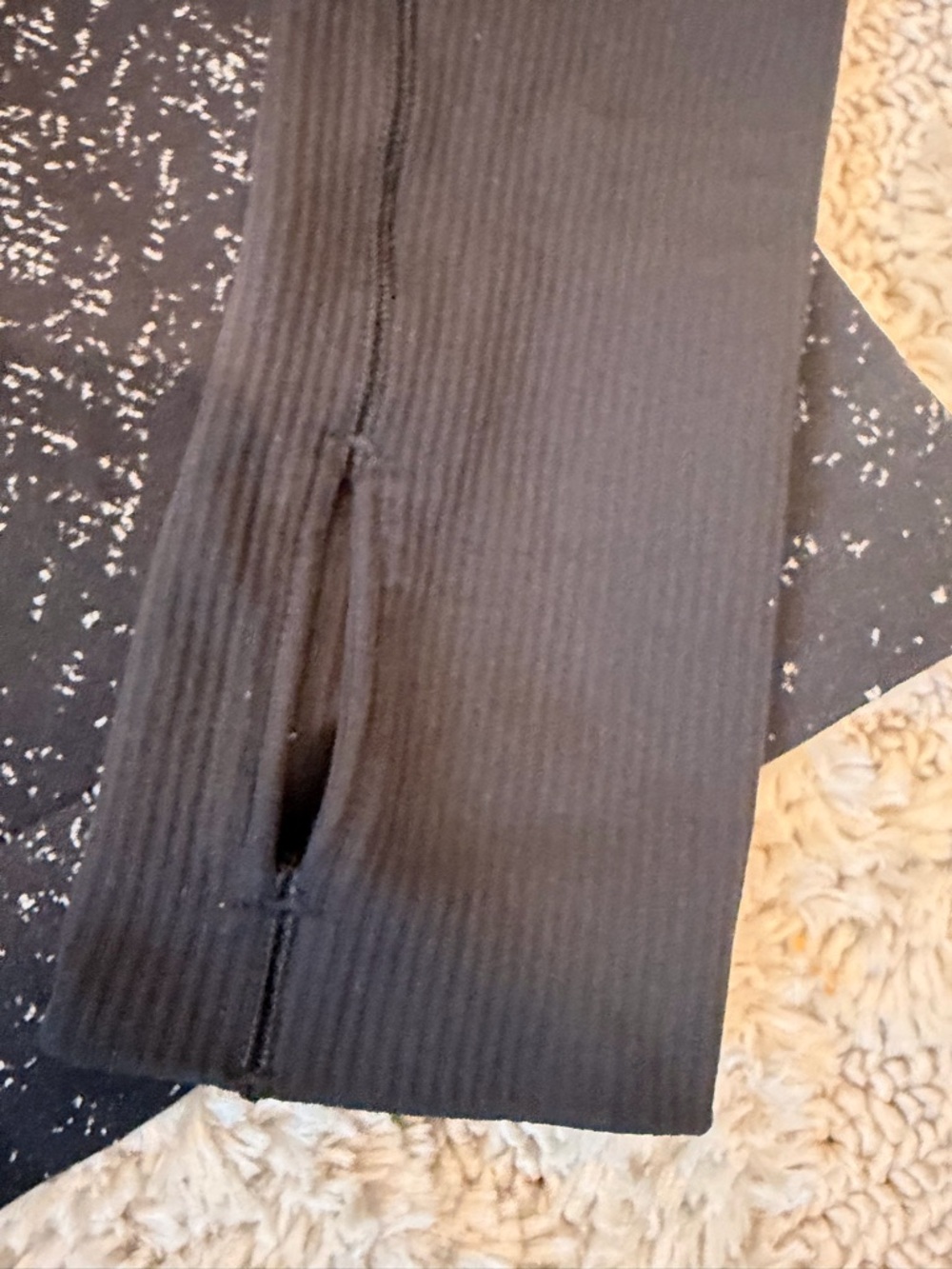 Lululemon Rest Less Cropped 1/2 Zip in Herringbone - EUC - Picture 6 of 9